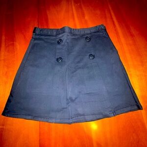 Girl sz 14 children’s Place tidal navy side zip skirt